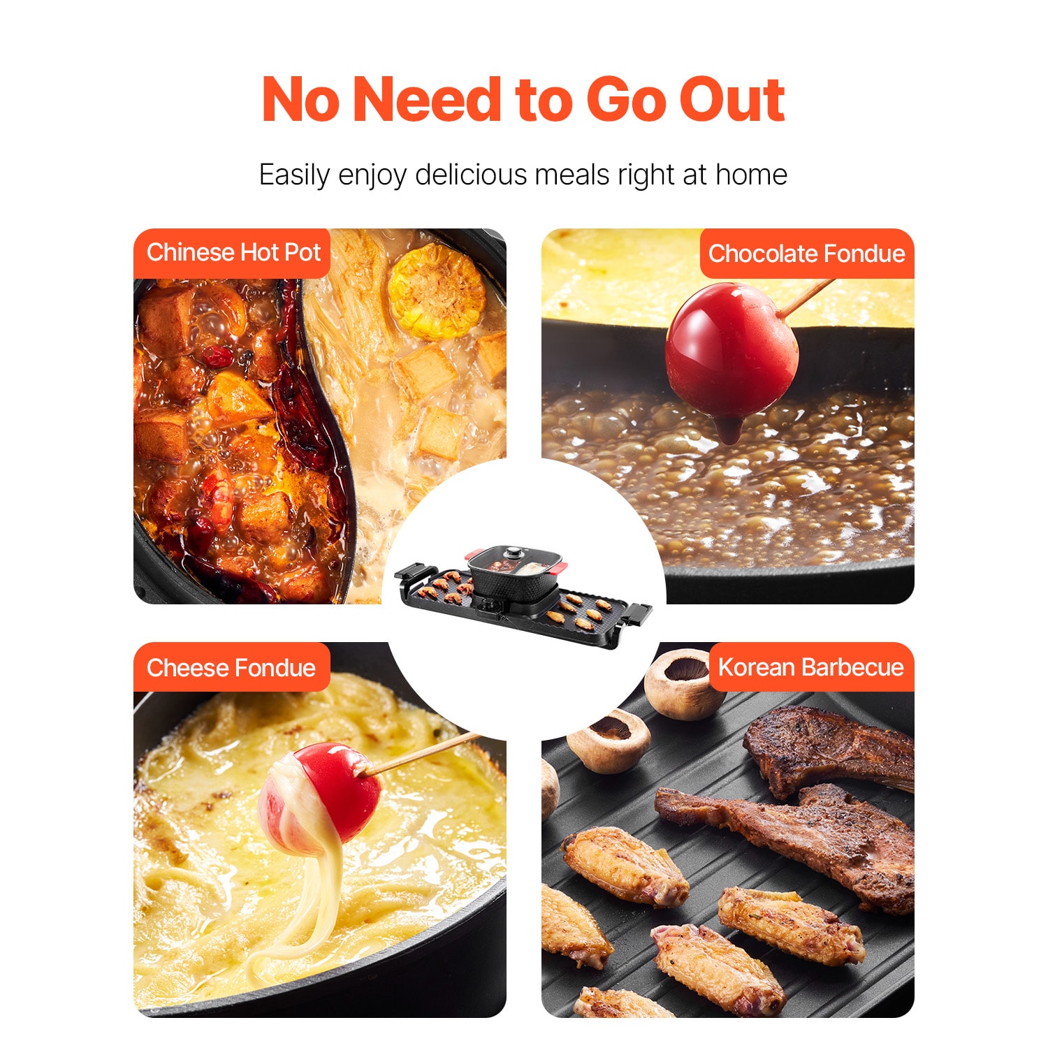 Electric Hot Pot With Smokeless Bbq Grill Pan For Kitchen Cooking_voghion.com